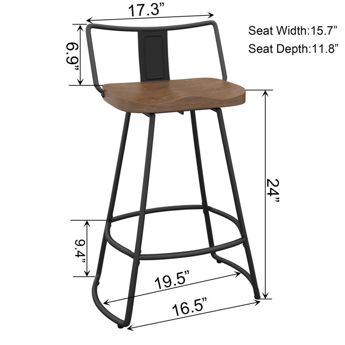 Williston Swivel Stool & Reviews Wayfair